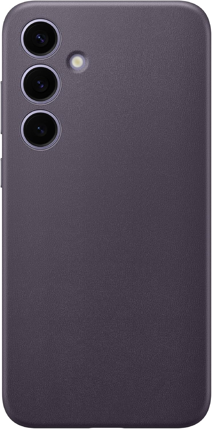 Samsung Galaxy S24 Plus Vegan Leather Case | Dark Violet Samsung Galaxy S24 Plus Vegan Leather Case | Dark Violet